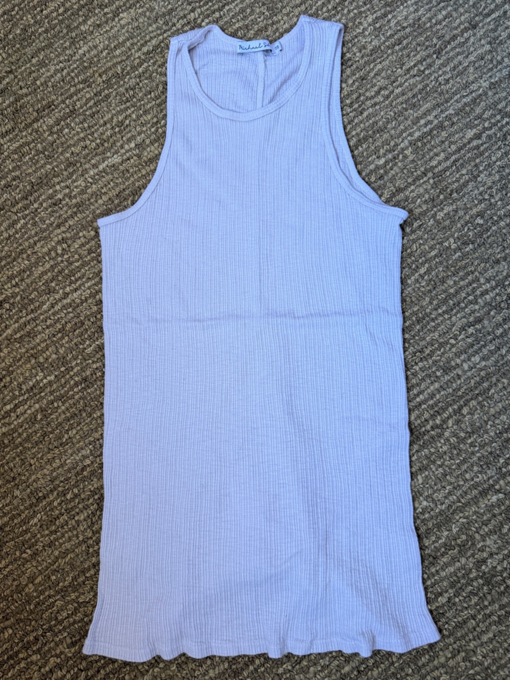 MIchael Stars Alana Halter Racerback Tank Top